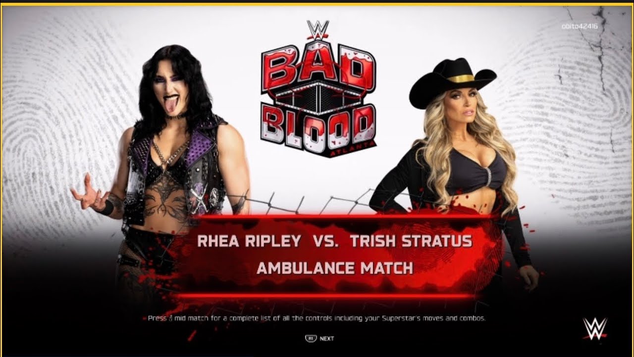 Rhea Ripley VS Trish Stratus | Ambulance Match| Bad Blood|