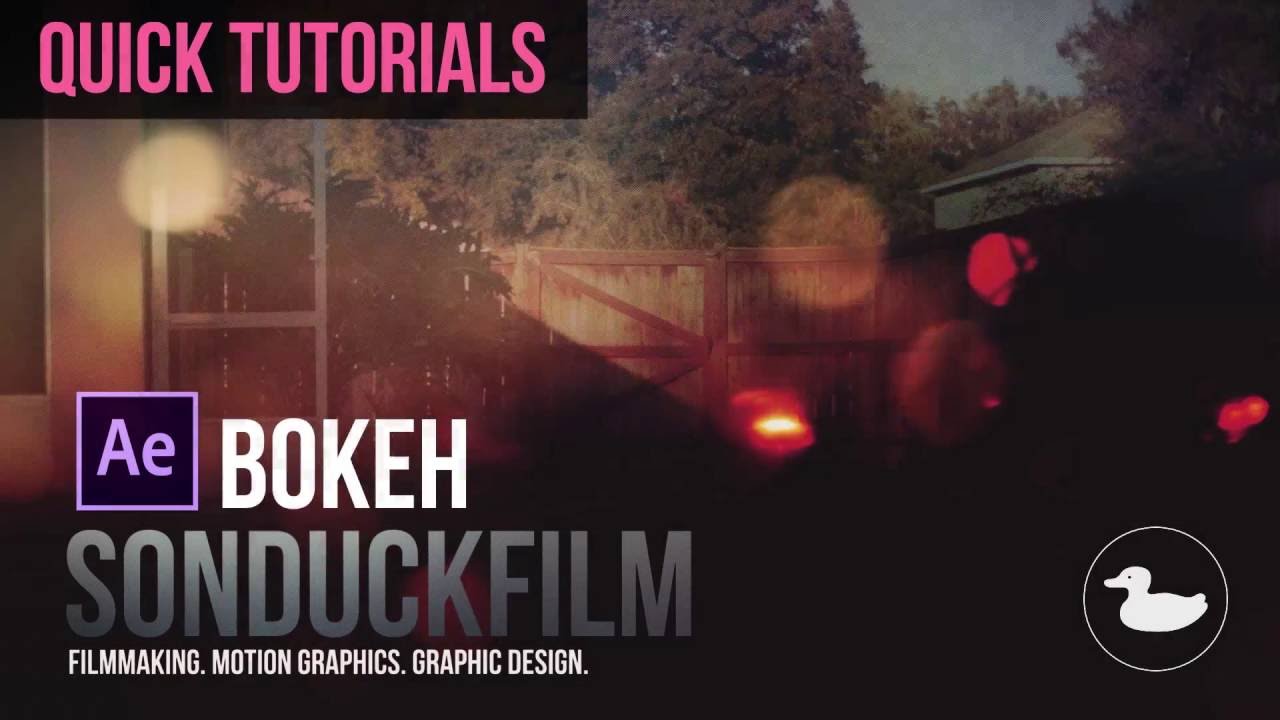 Краткие уроки: анимация боке в After Effects