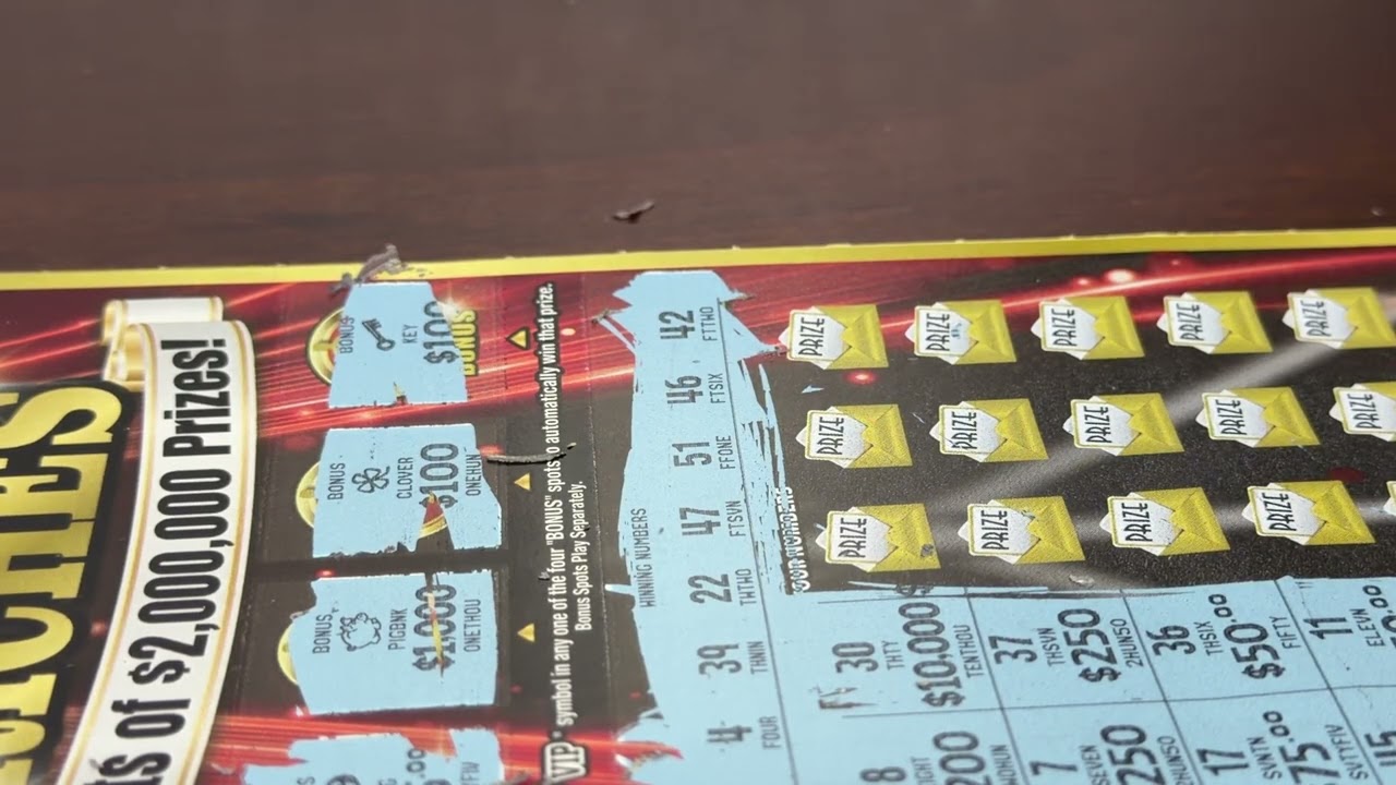Extra winnings from last week and I won on one lottery scratcher, so $20. 
