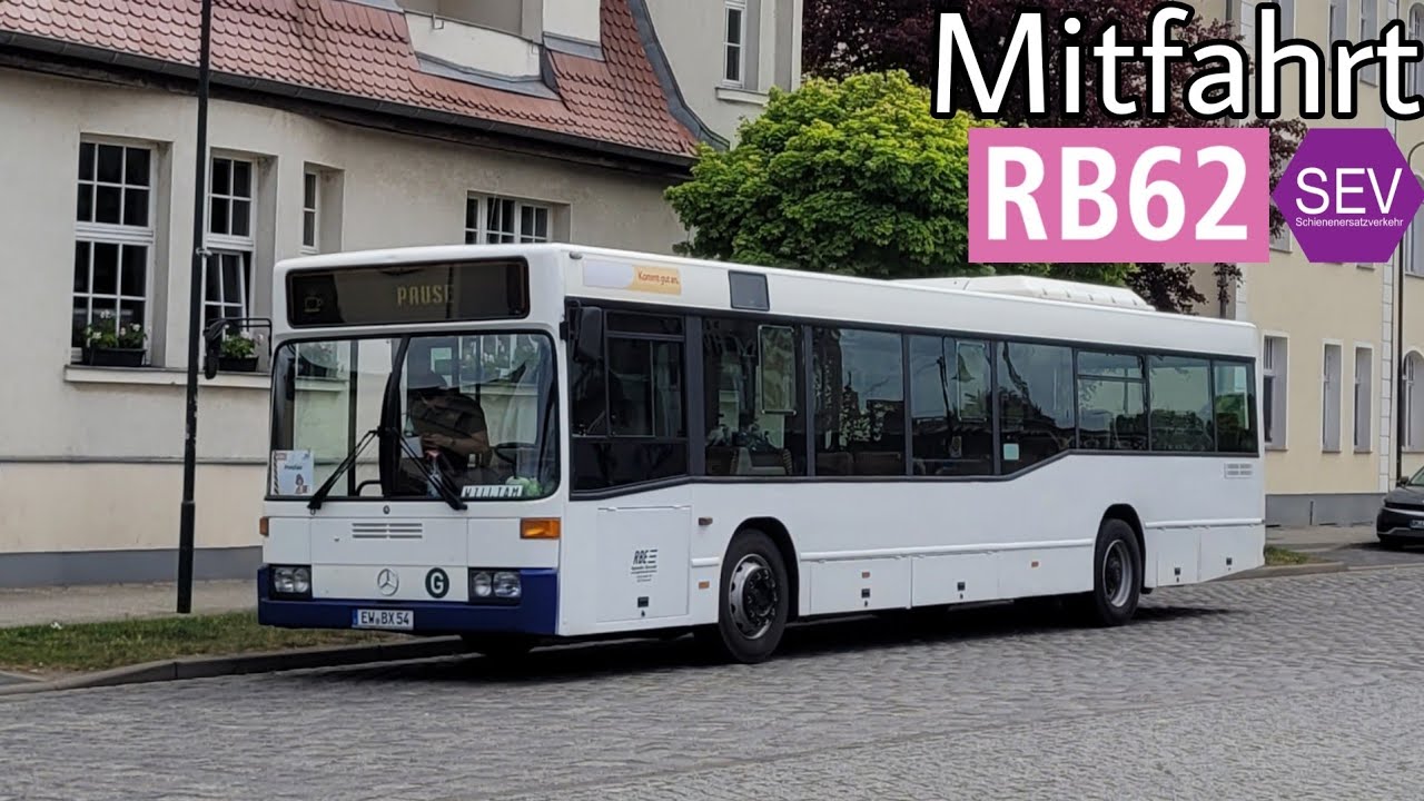 Mitfahrt | Mercedes-Benz O405N2 | Linie RB62 SEV | Angerm&uuml;nde, Bahnhof - Prenzlau, ZOB