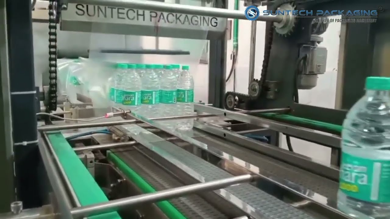 Water Bottles High Speed 120BPM Web Sealer with Shrink Wrapping Machine - Heavy Duty Model.