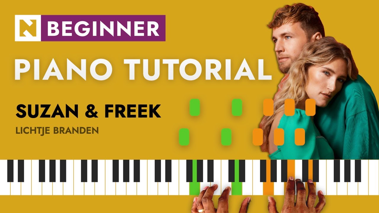 Suzan & Freek - Lichtje branden | Piano Tutorial / Cover