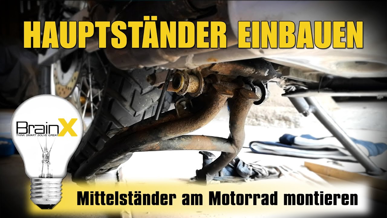 Mittelständer einbauen Motorrad Hauptständer montieren