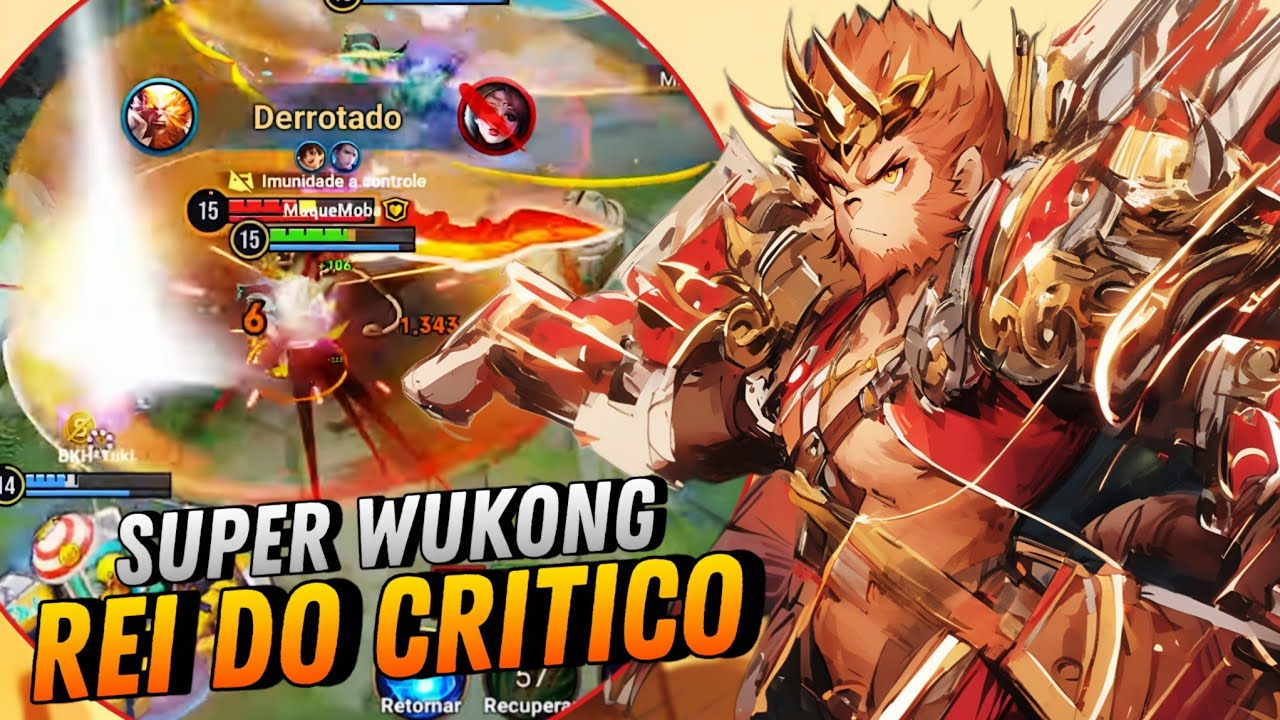 A MELHOR PARTIDA DE WUKONG QUE VOCÊ VAI VER HOJE - HONOR OF KINGS
