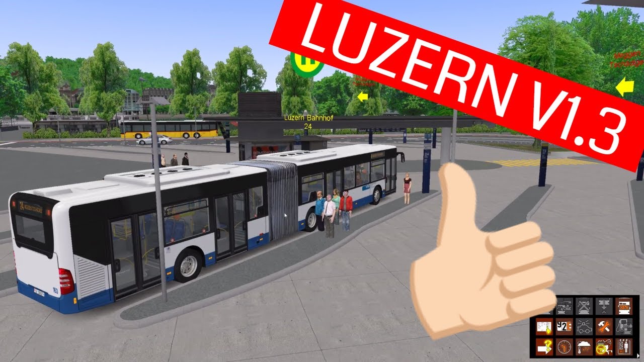 OMSI 2 Luzern Linie 24 Update v1.3 Gameplay
