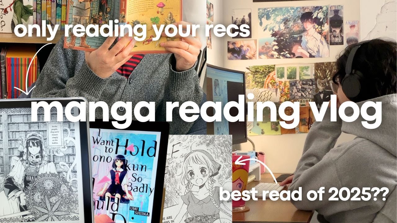 manga reading vlog | reading your recommendations 📚