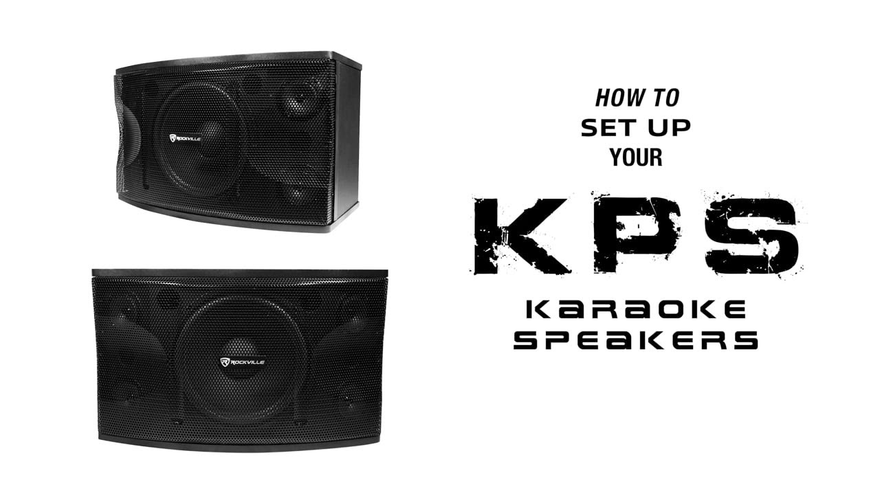 How to set up your Pair Rockville KPS65/KPS80/KPS10 /KPS12 Passive Karaoke Speakers+Wall Brackets!