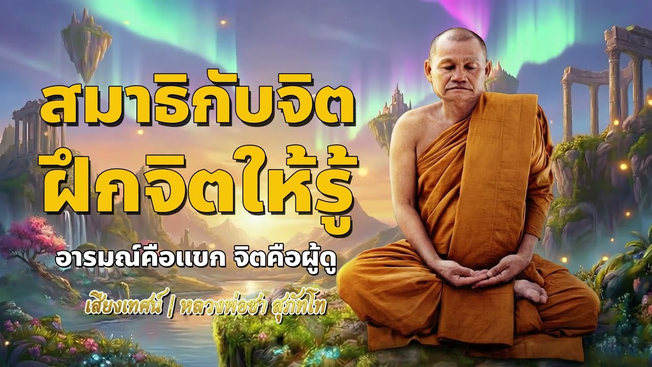 สมาธิกับจิต: ฝึกจิตให้รู้ อารมณ์คือแขก จิตคือผู้ดู | หลวงพ่อชา สุภัทโท
