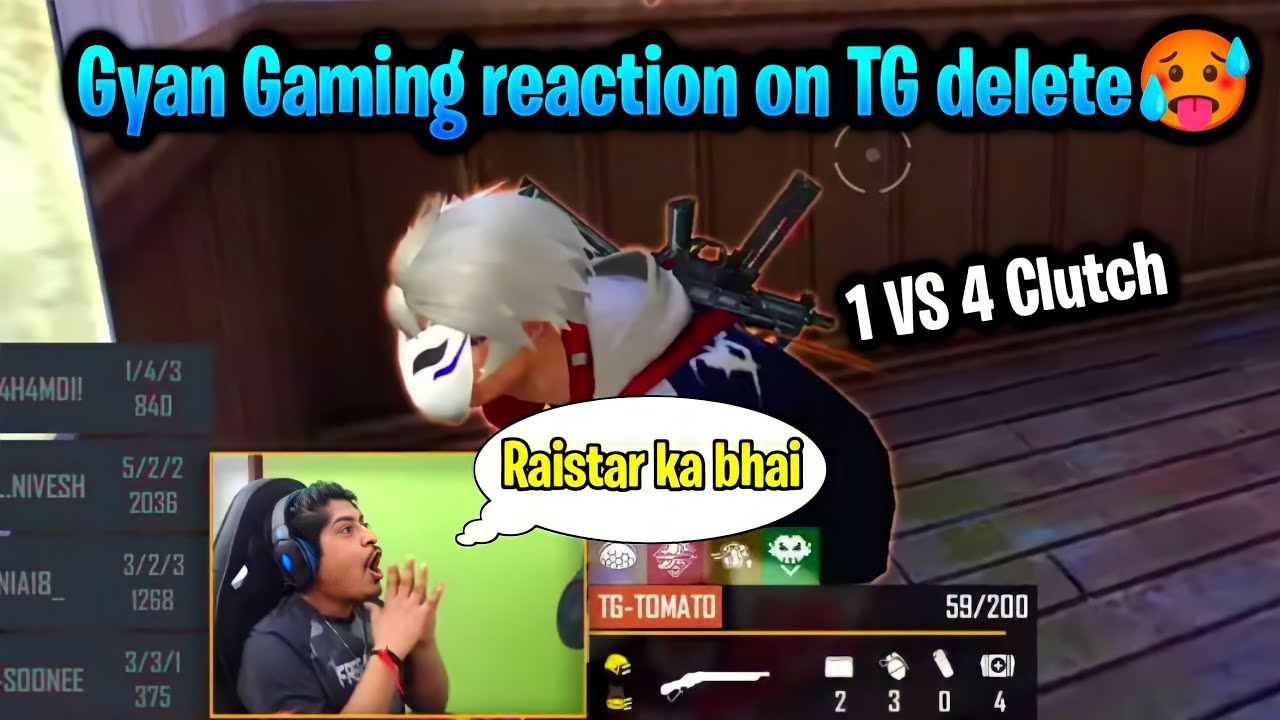 GYAN GAMING REACTION ON TG DELETE | GYAN GAMING LEGENDARY REACTION ON TOTAL GAMING