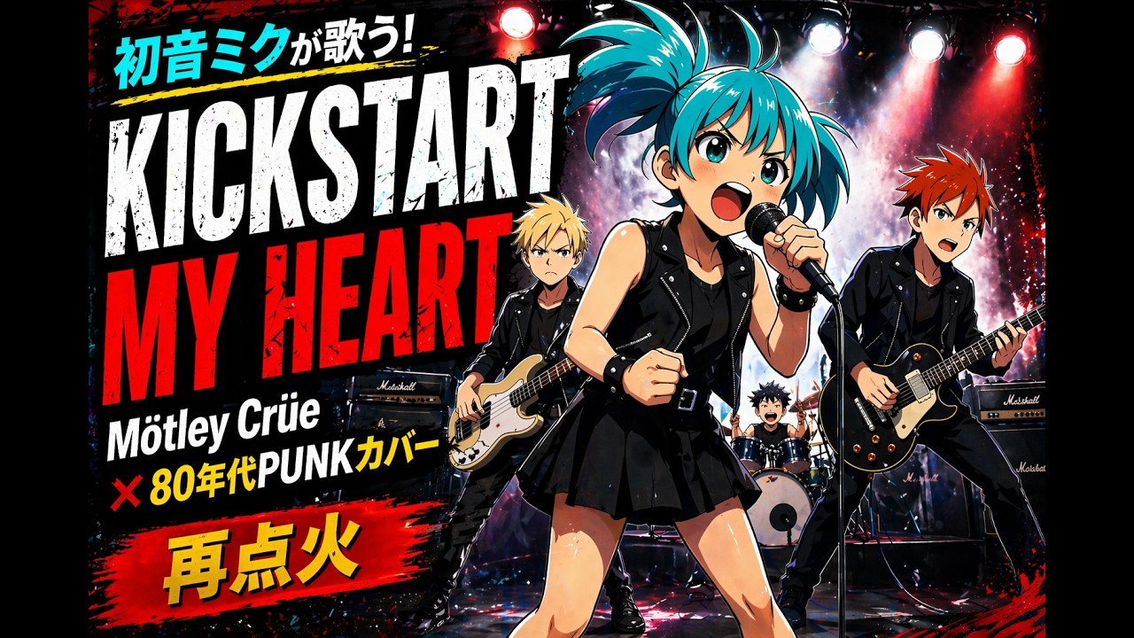 初音ミクが歌う キックスタート・マイ・ハート｜モトリー・クルー ×80年代パンクカバー【再点火】