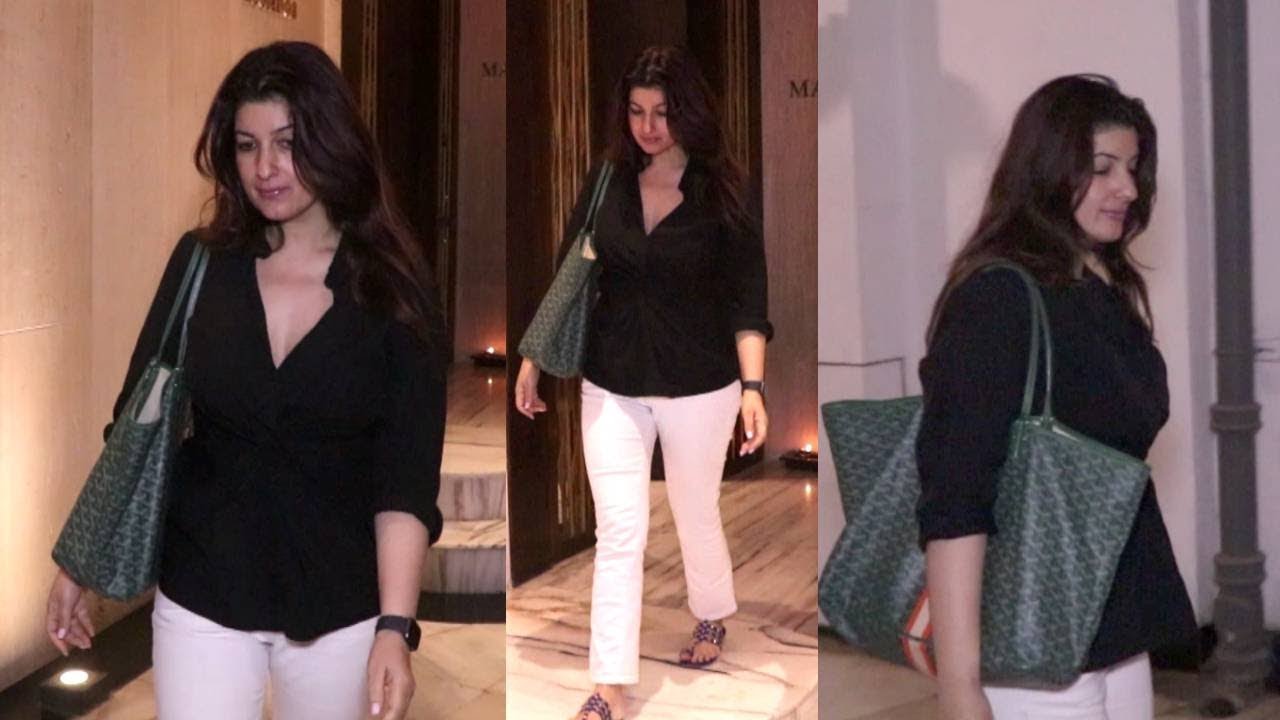 LOVELY Twinkle Khanna SNAPPED at Manish Malhotra&rsquo;s House | Biscoot Tv