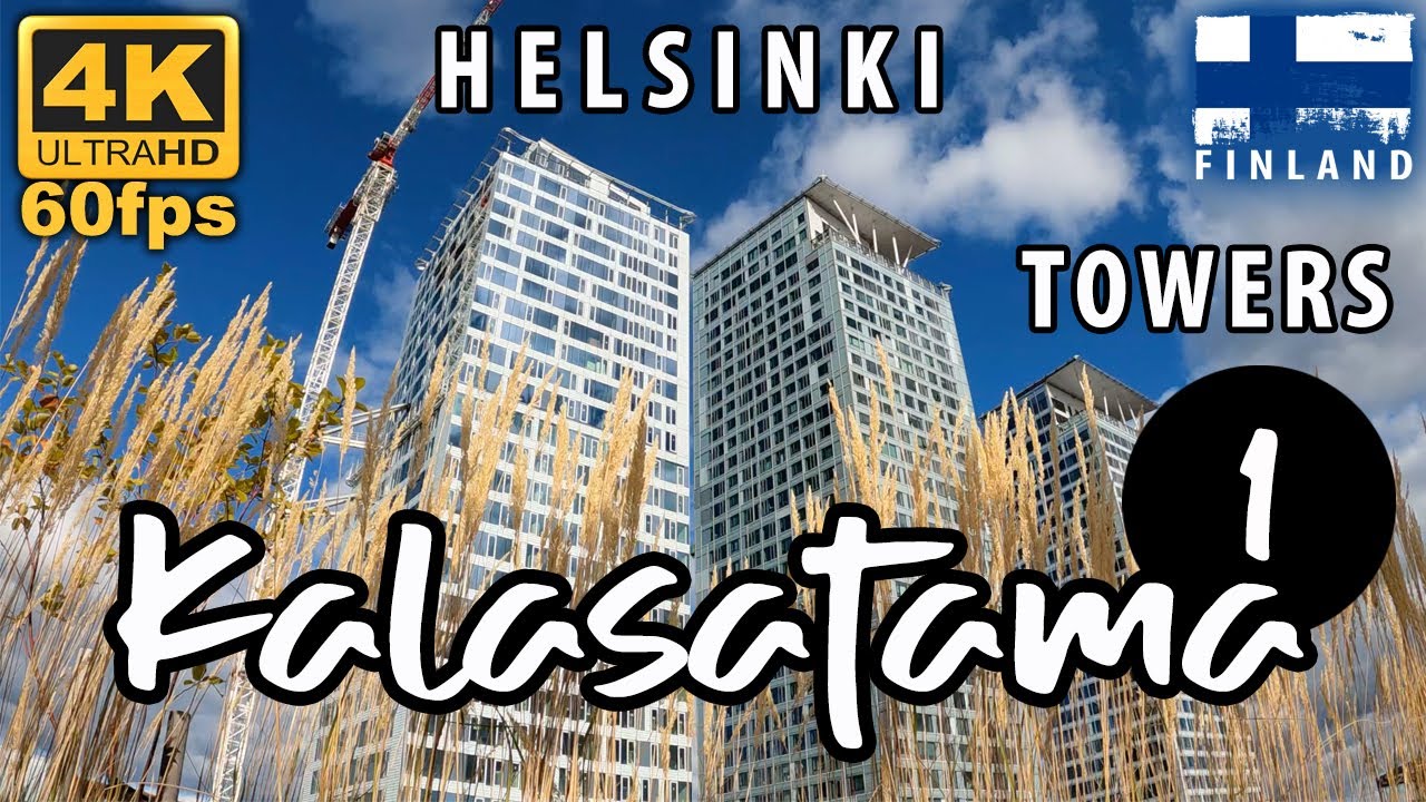 🇫🇮KALASATAMA PILVENPIIRTÄJÄT - KAUPPAKESKUS REDI MAJAKKA - METRO HELSINKI - Tule mukaan 4K/60 video