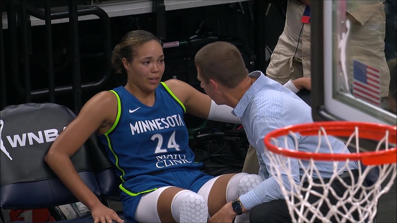 Napheesa Collier INJURES ANKLE In 4th Quarter, Did NOT Return | Minnesota Lynx vs Washington Mystics