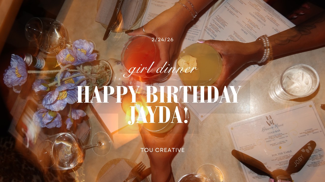 girl dinner at La Vie | Happy Birthday Jayda!