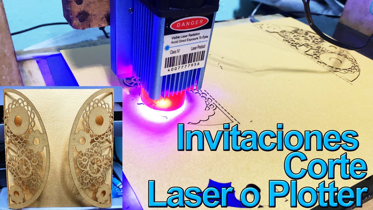 Invitaciones para boda| Corte Cnc Laser o Ploter + Plantilla