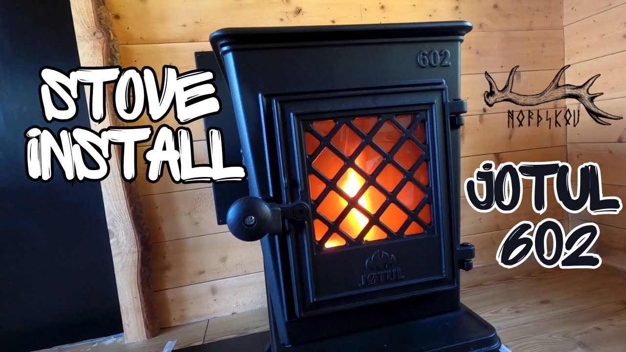 Установка дровяной печи для крошечного дома в Швеции | Jotul 602 Eco