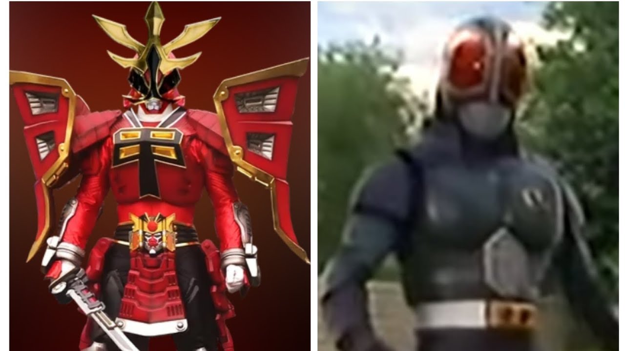 Power rangers super Samurai and the masked rider fan morphing sequence