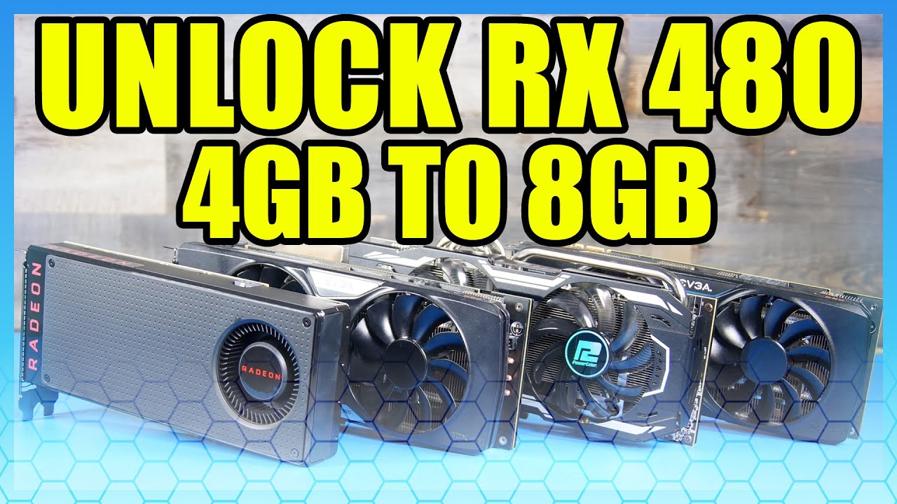 How to Flash RX480 VBIOS (4GB to 8GB)