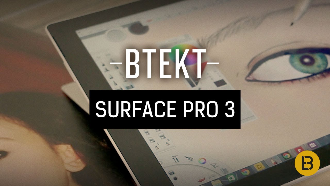 Drawing on the Surface Pro 3 using Sketchbook Pro