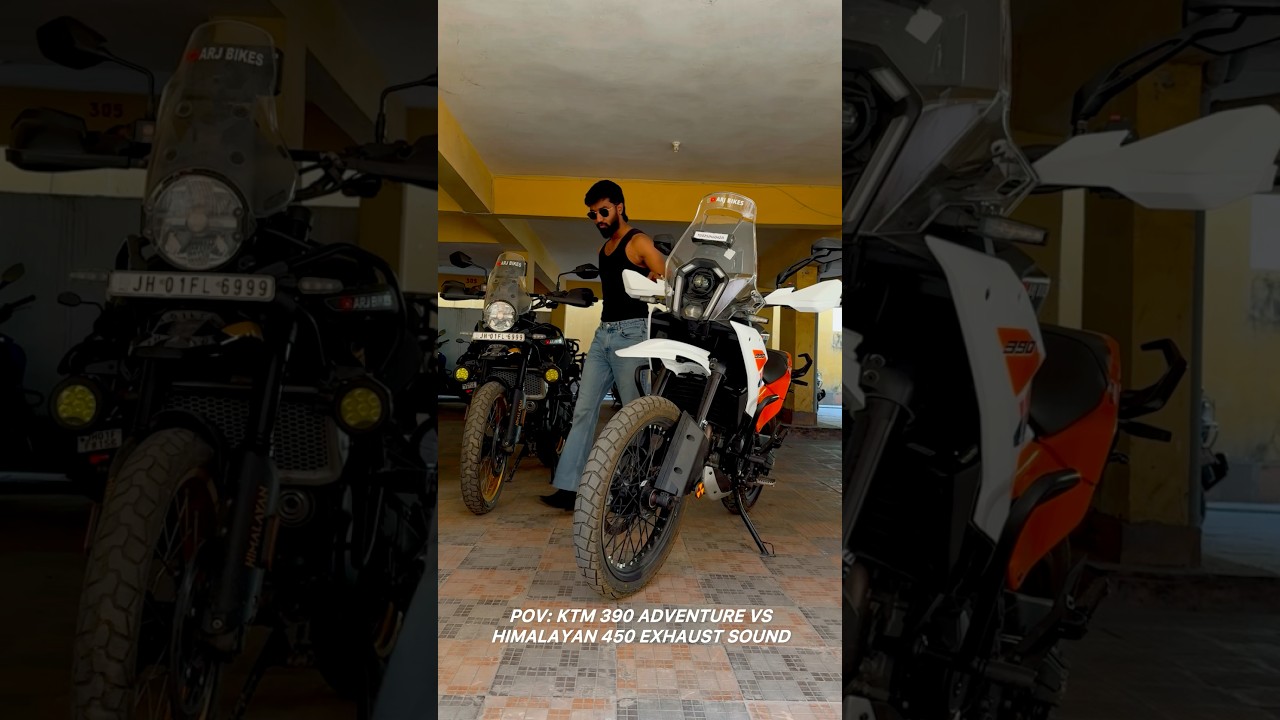 KTM 390 Adventure Vs Himalayan 450 Exhaust Sound 🔥