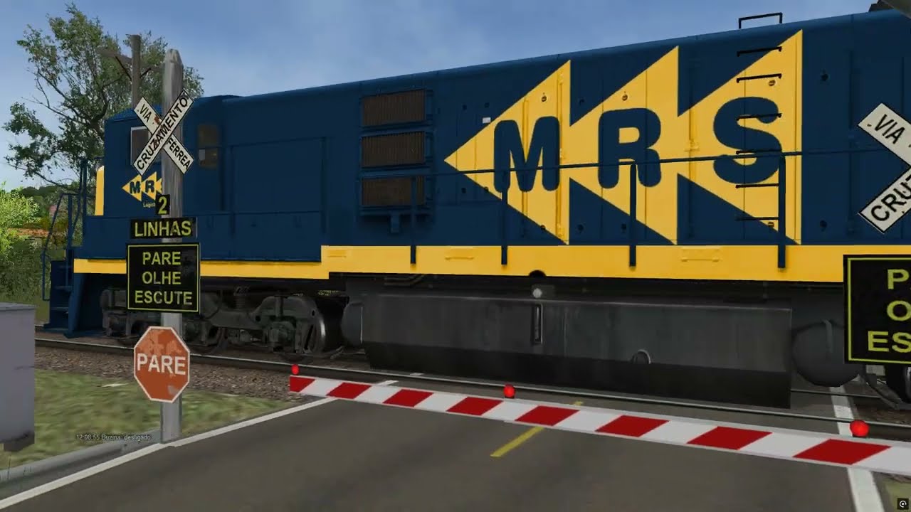 Dupla de C30-7MP no trem de contêiner e isotanques no Open rails/MSTS