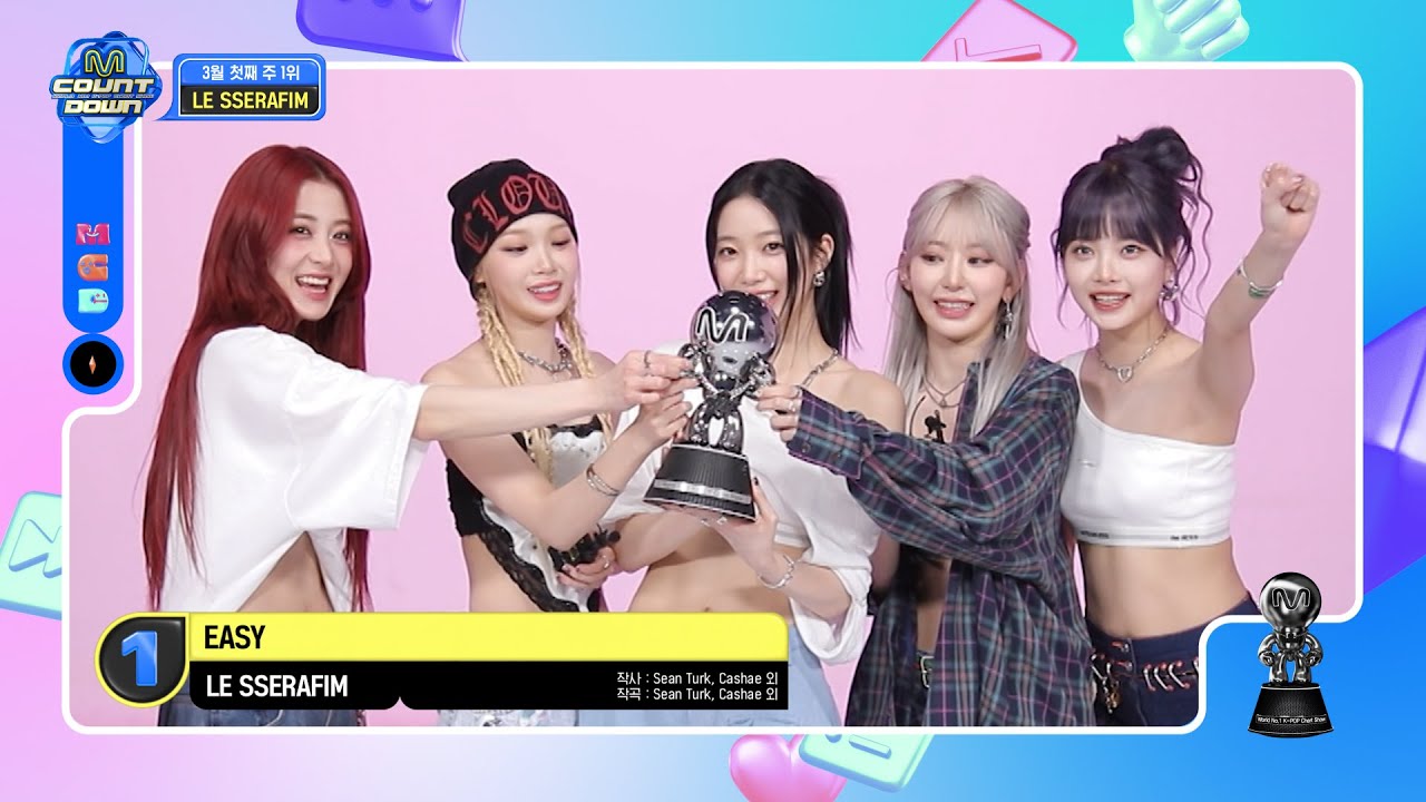 [EN/JP] 3월 1주 1위 'LE SSERAFIM'의 'EASY' 앵콜 무대! (Full ver.) #엠카운트다운 EP.832