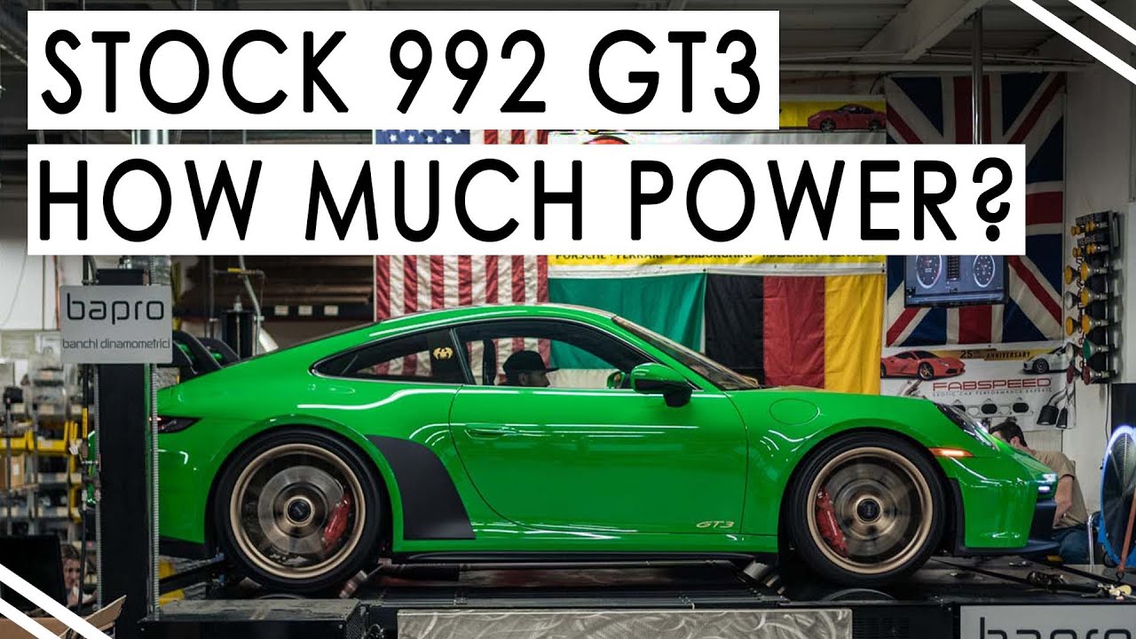 Porsche 992 GT3 2022+ | Stock Baseline Dyno | How Much Power Does it Make?