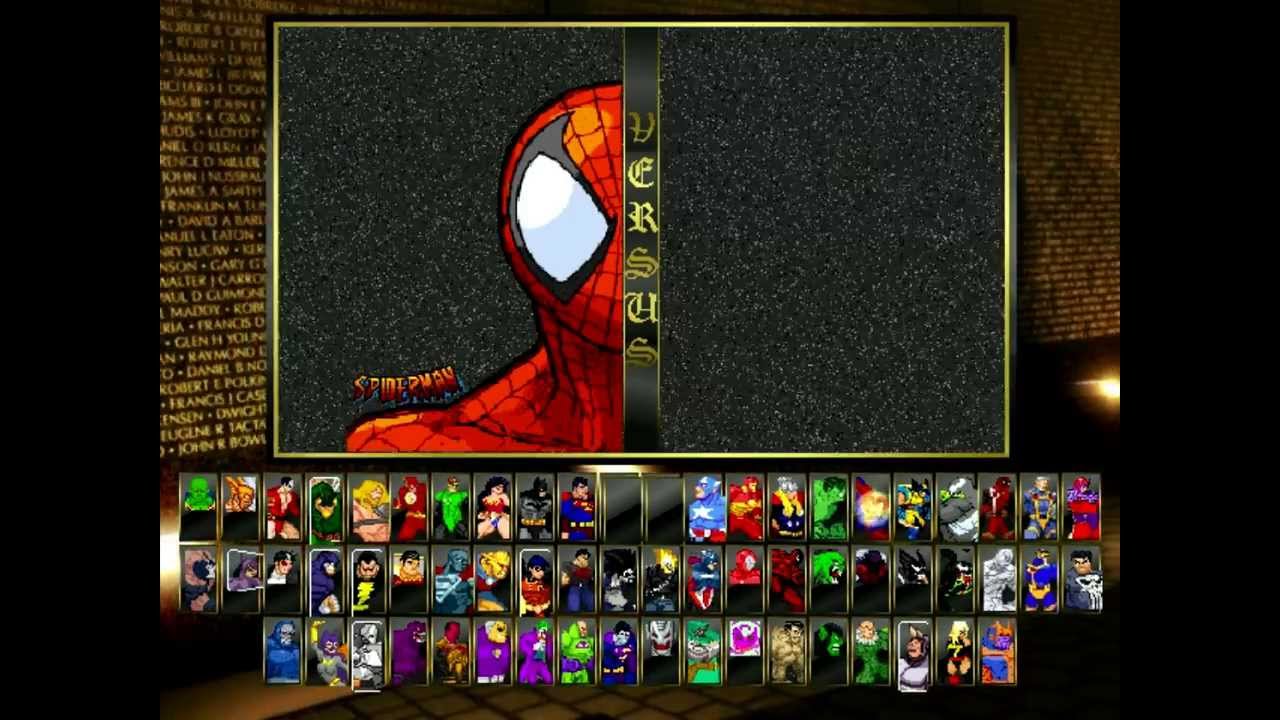 DC VS Marvel (M.U.G.E.N) Fighting Game - Characters List
