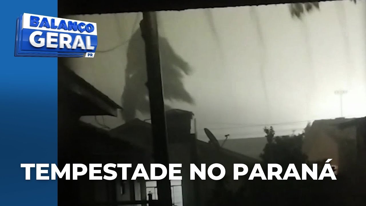 Tempestade no Paraná deixa rastro de destruição; granizo foi registrado em várias partes do estado