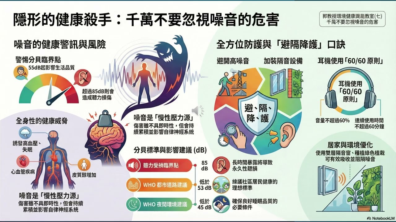 郭教授環境健康識能教室 EHL7 千萬不要忽視噪音的危害