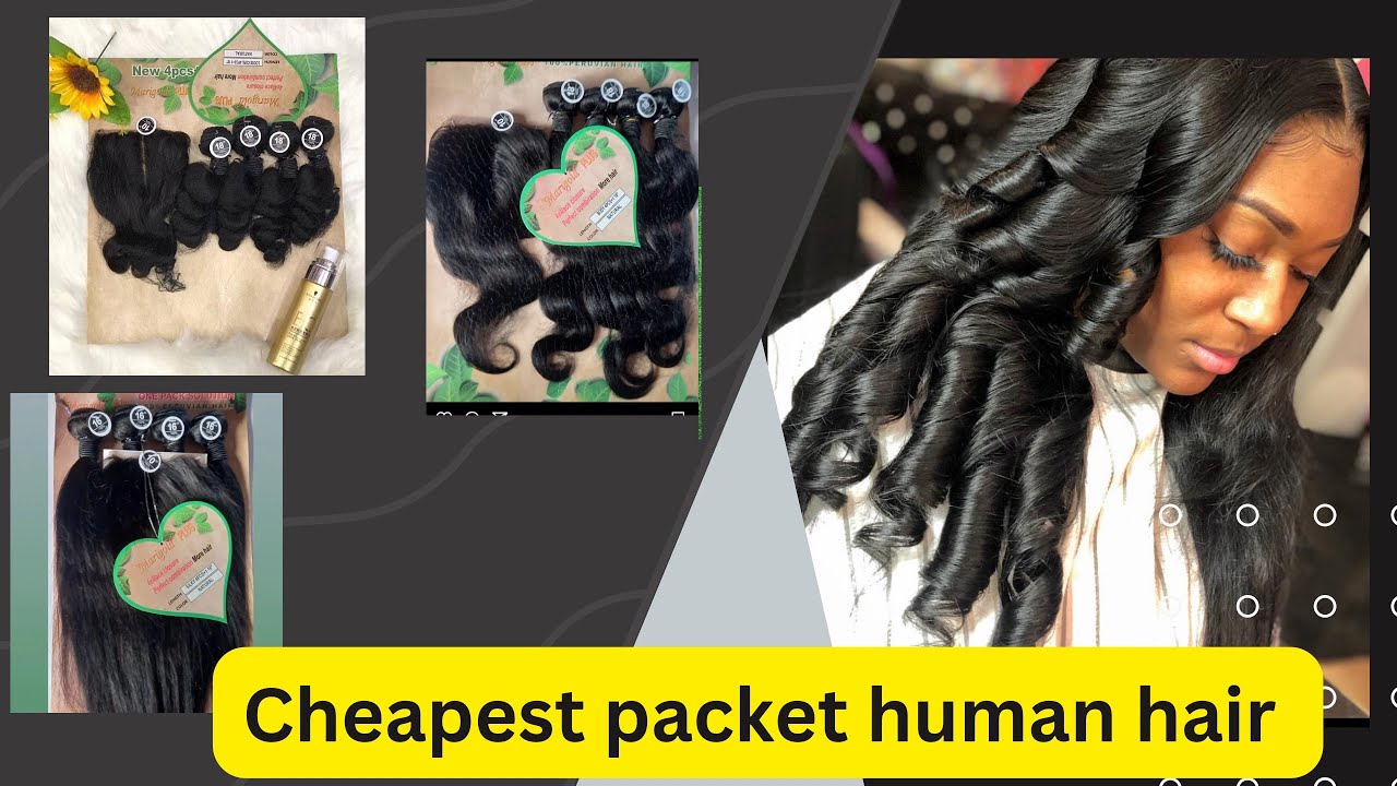 I got this packet human hair for just 11k #marigold packet hair
