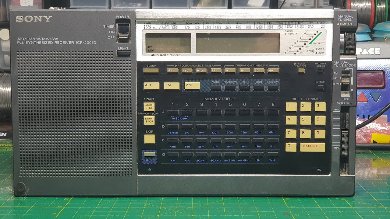 Sony ICF-2001D after repair and modification