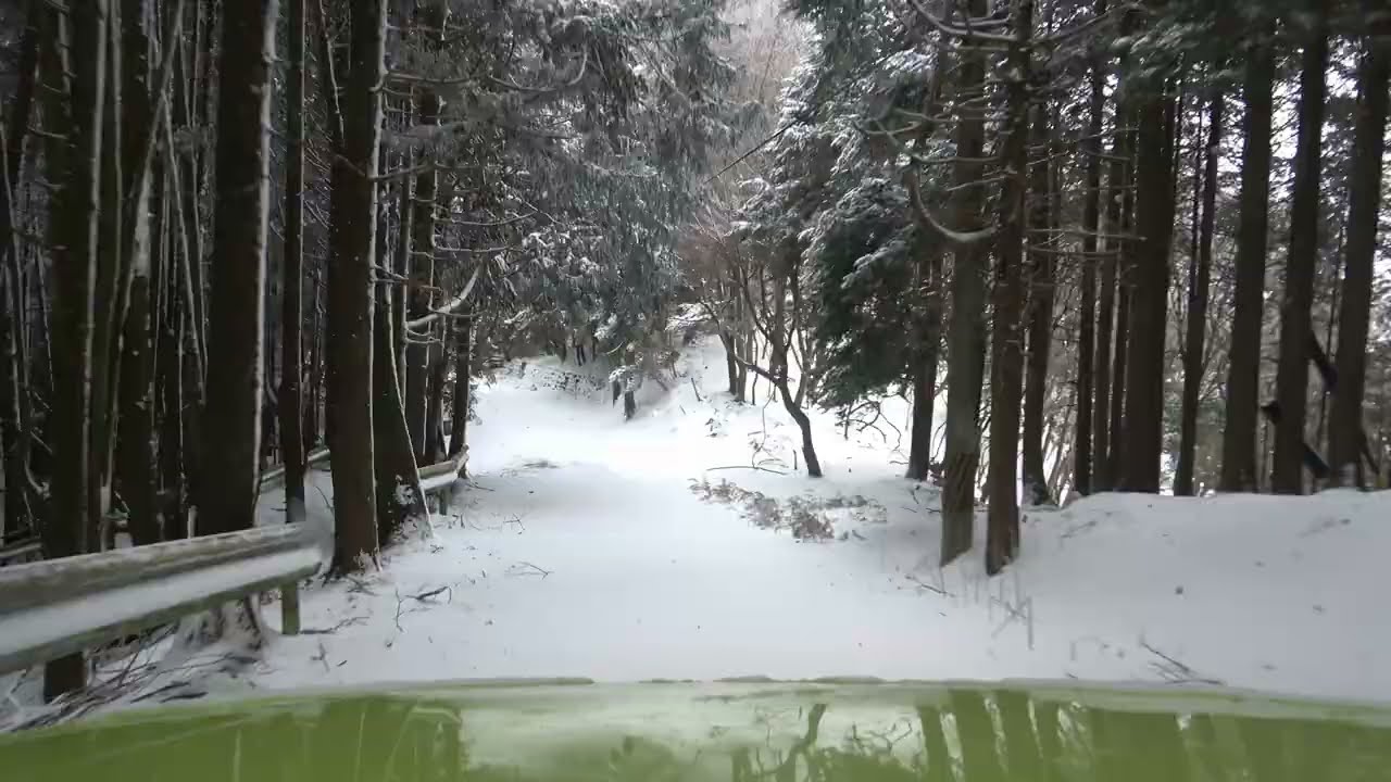 三重県道755号線（青山高原）から分岐　シエラ雪道ドライブ