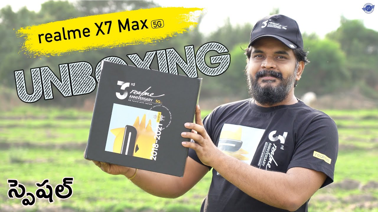 Realme X7 Max 5G Unboxing In Telugu || Dimensity 1200 SOC, 50W Charging Etc...