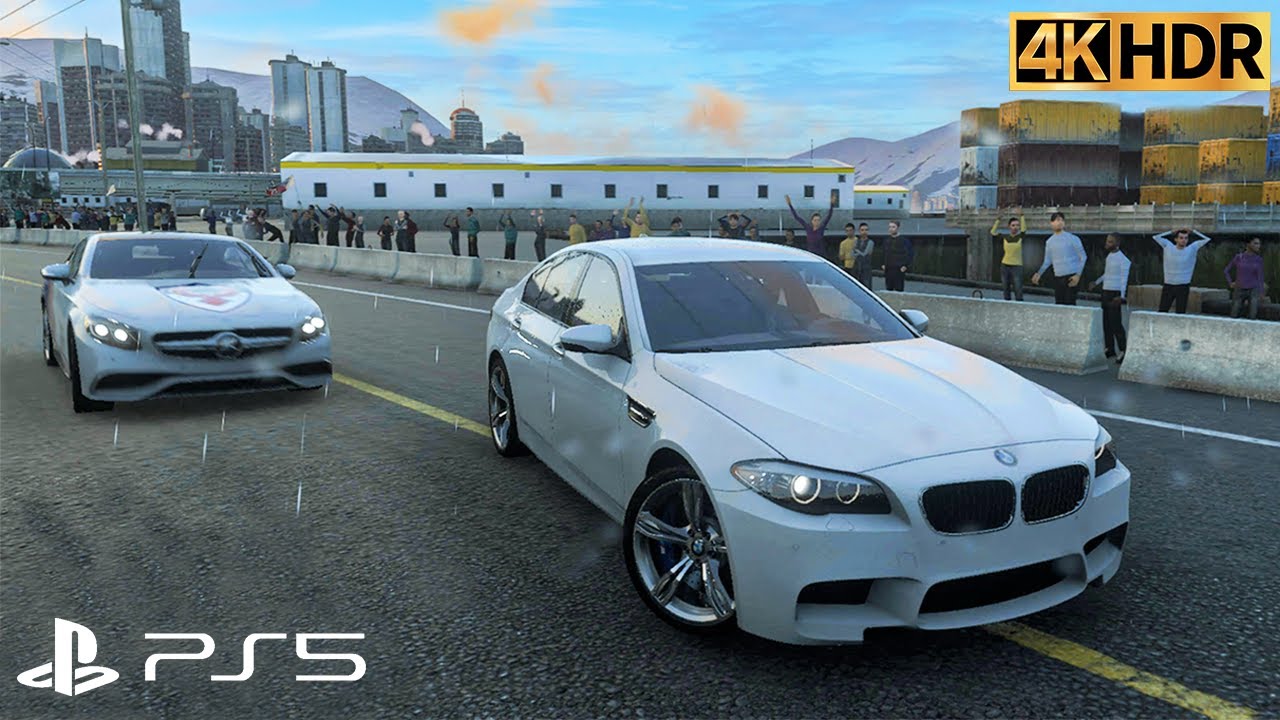 Bmw m5 - сильный дождь и ночное вождение | Драйвклуб