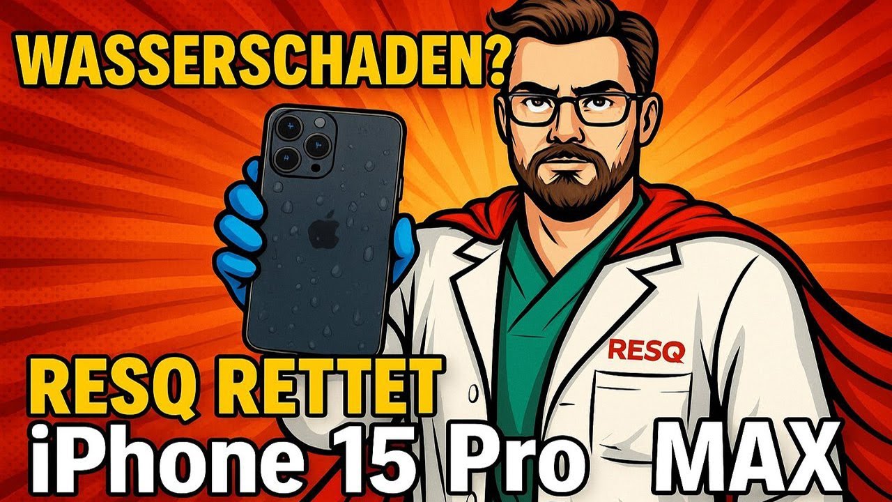 iPhone 15 Pro Max nach Wasserschaden: Als irreparabel eingestuft – RESQ rettet ALLE Daten! 💾🔥