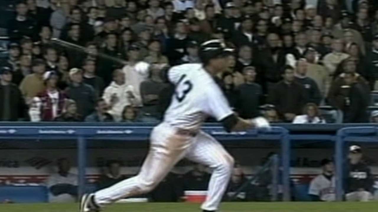 2004 ALDS Gm2: A-Rod hits double to tie game in 12th