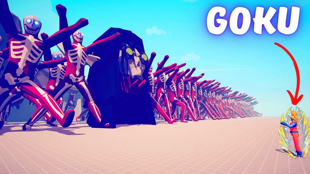GOKU vs ARMY OF UNITS - Totally Accurate Battle Simulator TABS