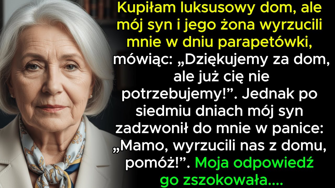 Kupiłam luksusowy dom, ale mój syn i jego żona wyrzucili mnie w dniu parapetówki