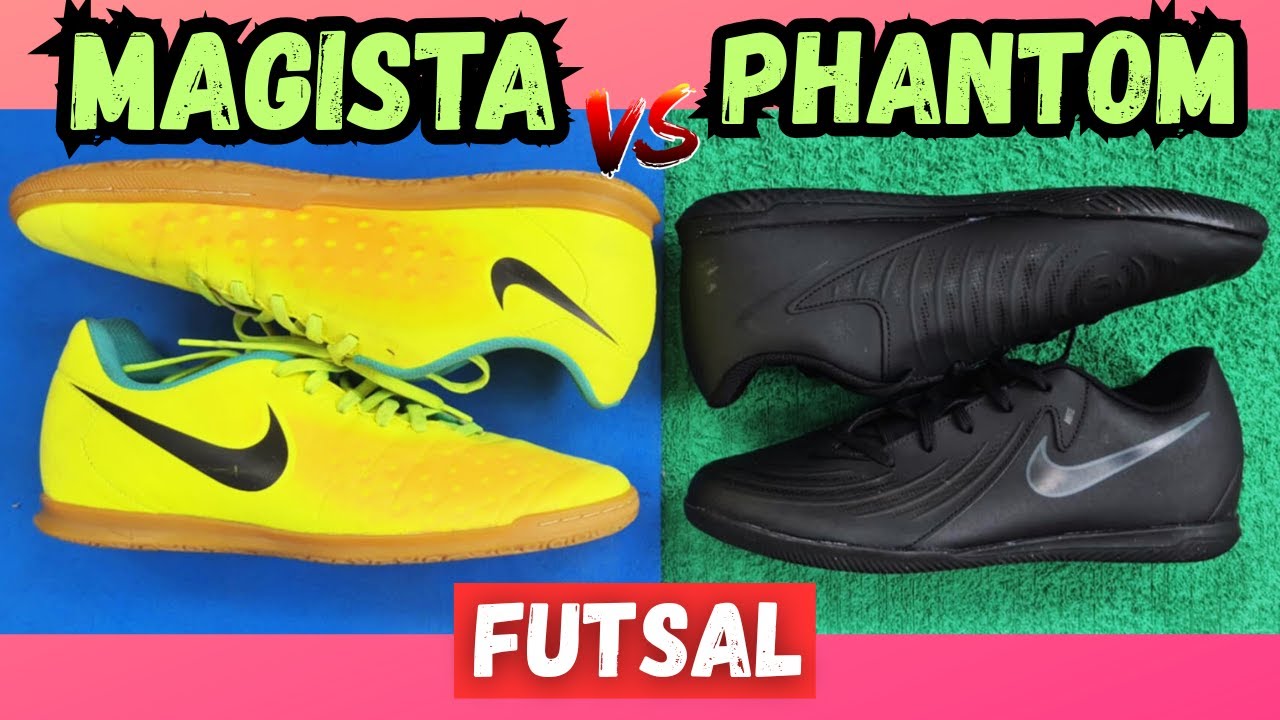 ANTIGAS X NOVAS🔥 QUAL A MELHOR CHUTEIRA FUTSAL NIKE MAGISTA ANTIGA OU PHANTOM GX 2 CLUB NOVA❓👀
