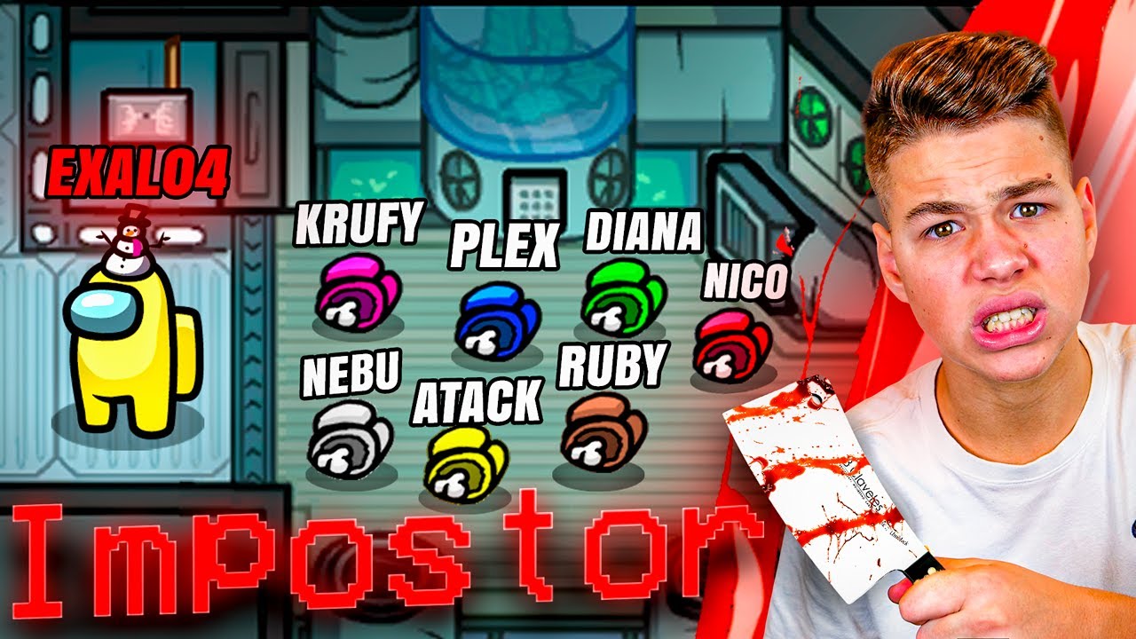 MI PRIMERA VICTORIA COMO IMPOSTOR | AMONG US con LA EPIC HOUSE y MIS HERMANOS!