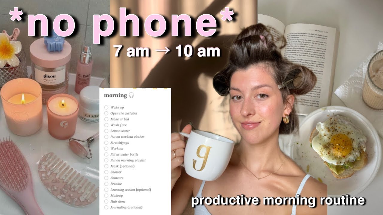 the 7 am *no screen* morning routine that CHANGED MY LIFE (productivity and focus)