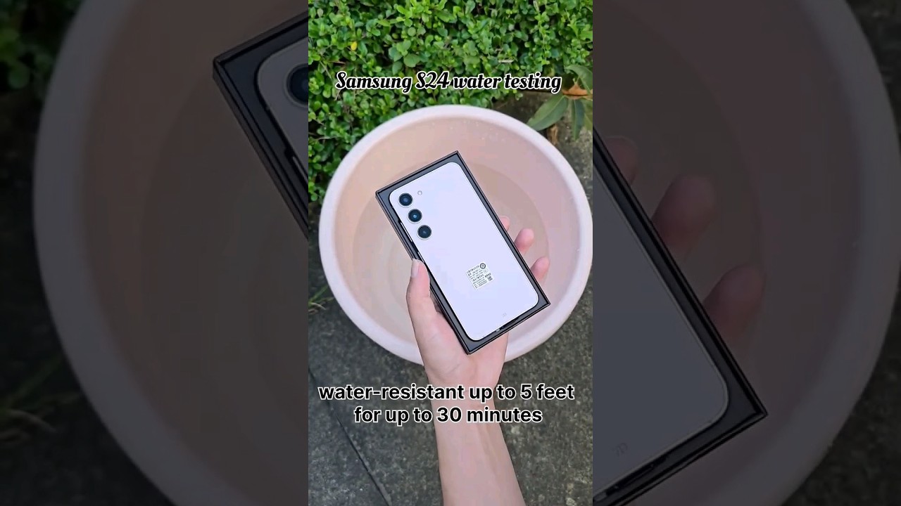 s24 water testing #samsung #s24 #watertest #technology #tech #s24ultra #smartphone #newmodel #phone