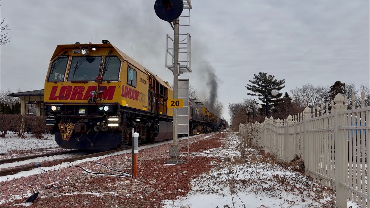 Chasing a Loram Rail Grinder on the Iowa Interstate!!