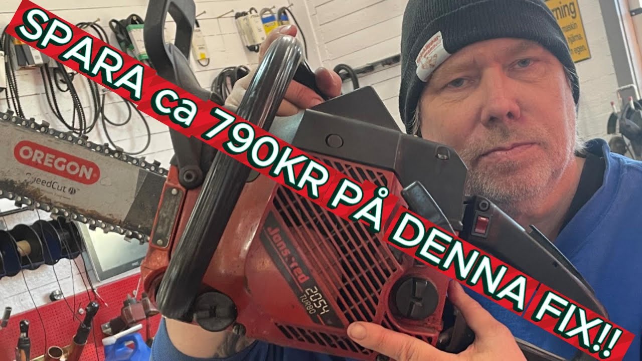 Jonsered CS2234 Turbo startar ej! SPARA ca 790KR på denna Fix!