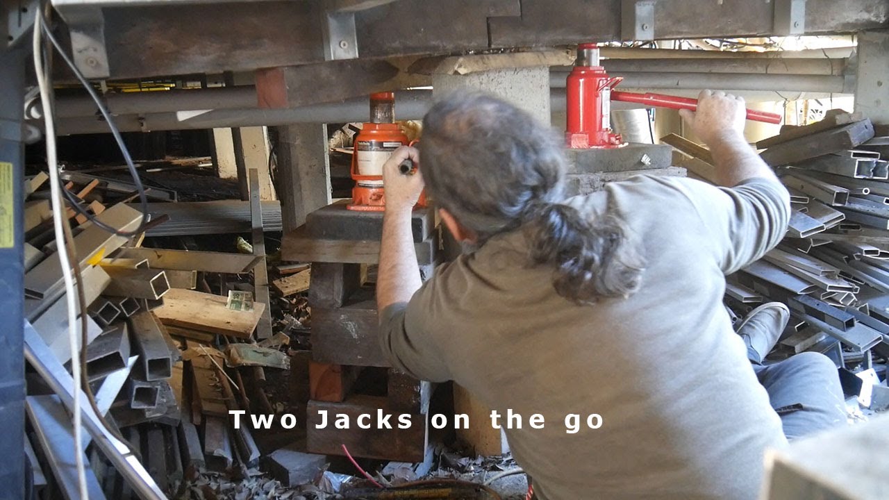 Part 5 - The Trouble with Filled in Verandas - Jacking the floor