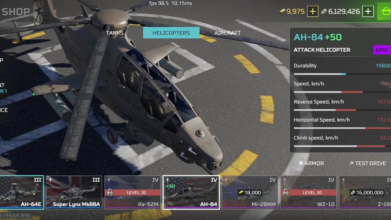 AH-84 From Tier 2 in MW to Tier 4 MWT Stats and Gameplay Closed Alpha