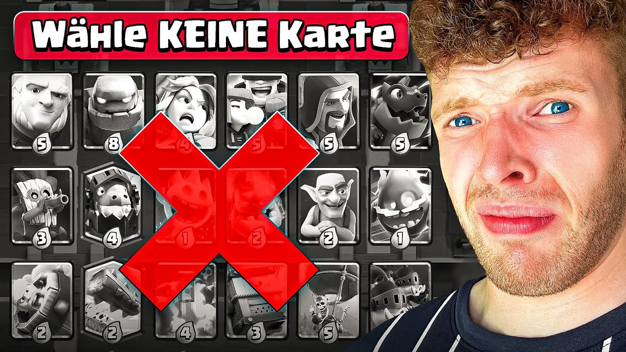 😱🤯KEINE KARTE WÄHLEN, BIS ICH AUSRASTE... (Mega Auswahl Eskalation) | Clash Royale Deutsch