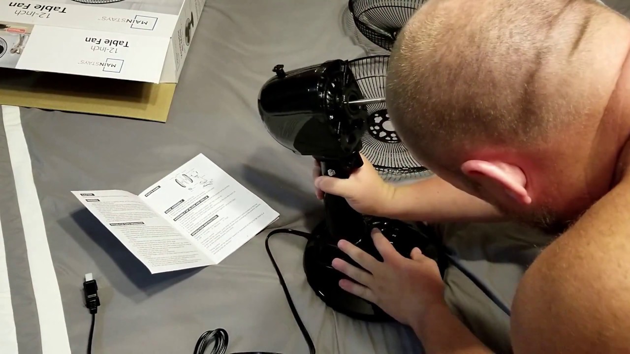 Walmart MainStays 12 Inch Table Fan - UNBOXING and TESTING