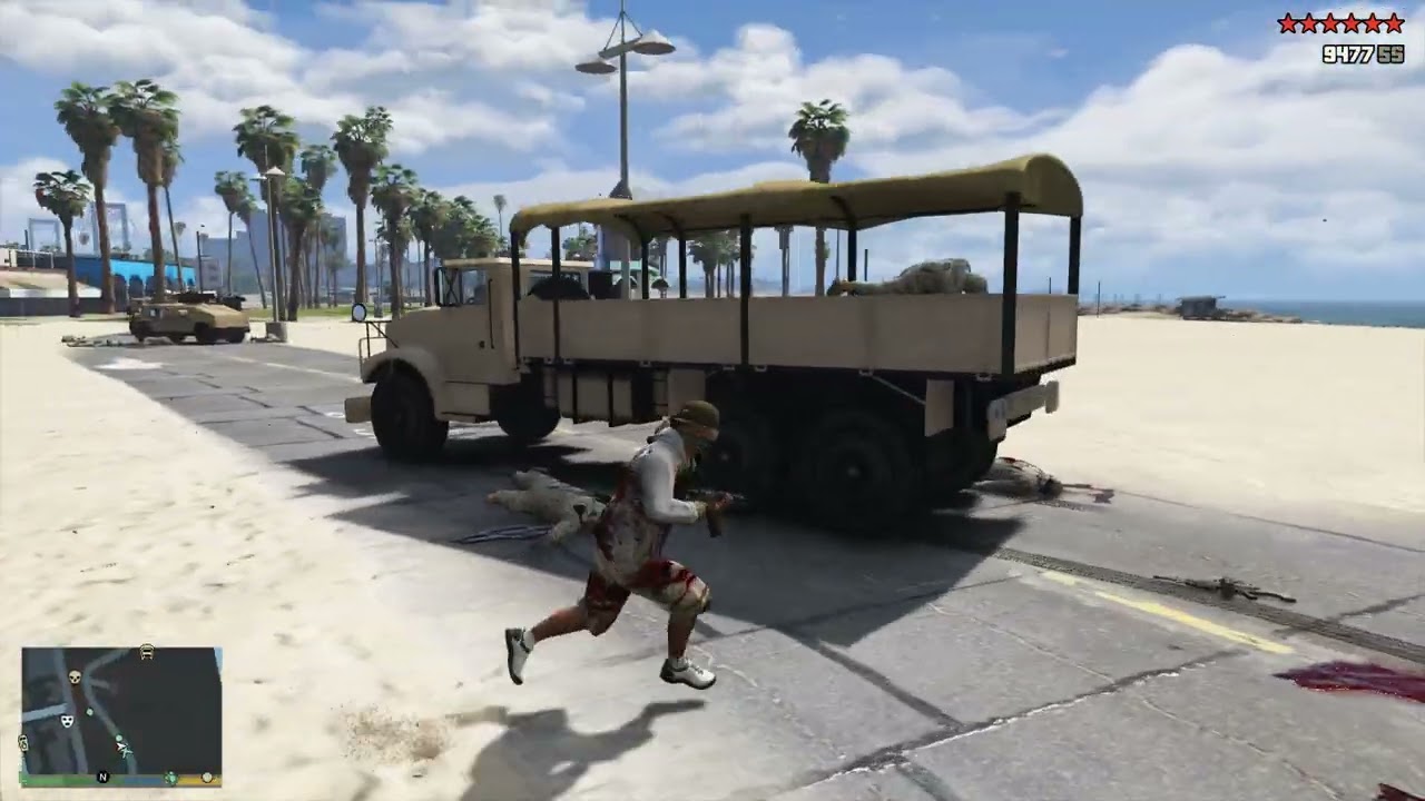 GTA 5 - Vagos Gang Hit + Ten Star Escape